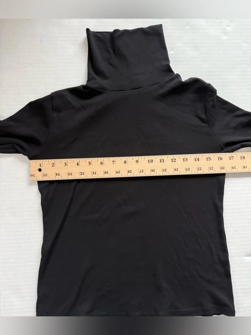 DEFECT Ann Taylor Weekend Collection Turtleneck Top Black Size S - Picture 5 of 8